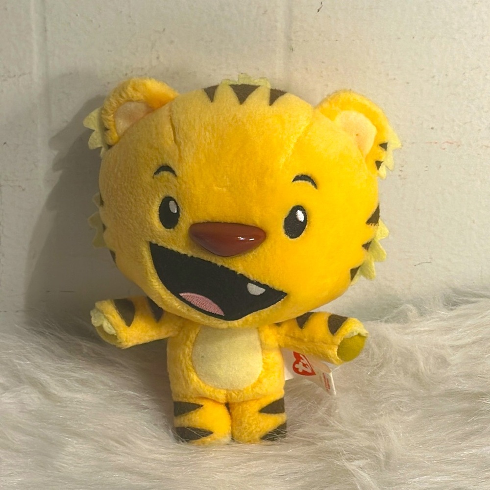 TY Rintoo Ni Hao Ki Lan small mini plush stuffed animal tiger yellow cartoon 6"